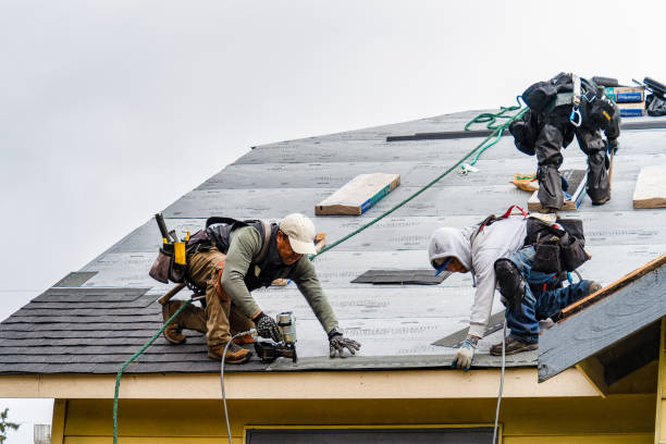 Professional Gutter Installation technician working in Livingston, TN